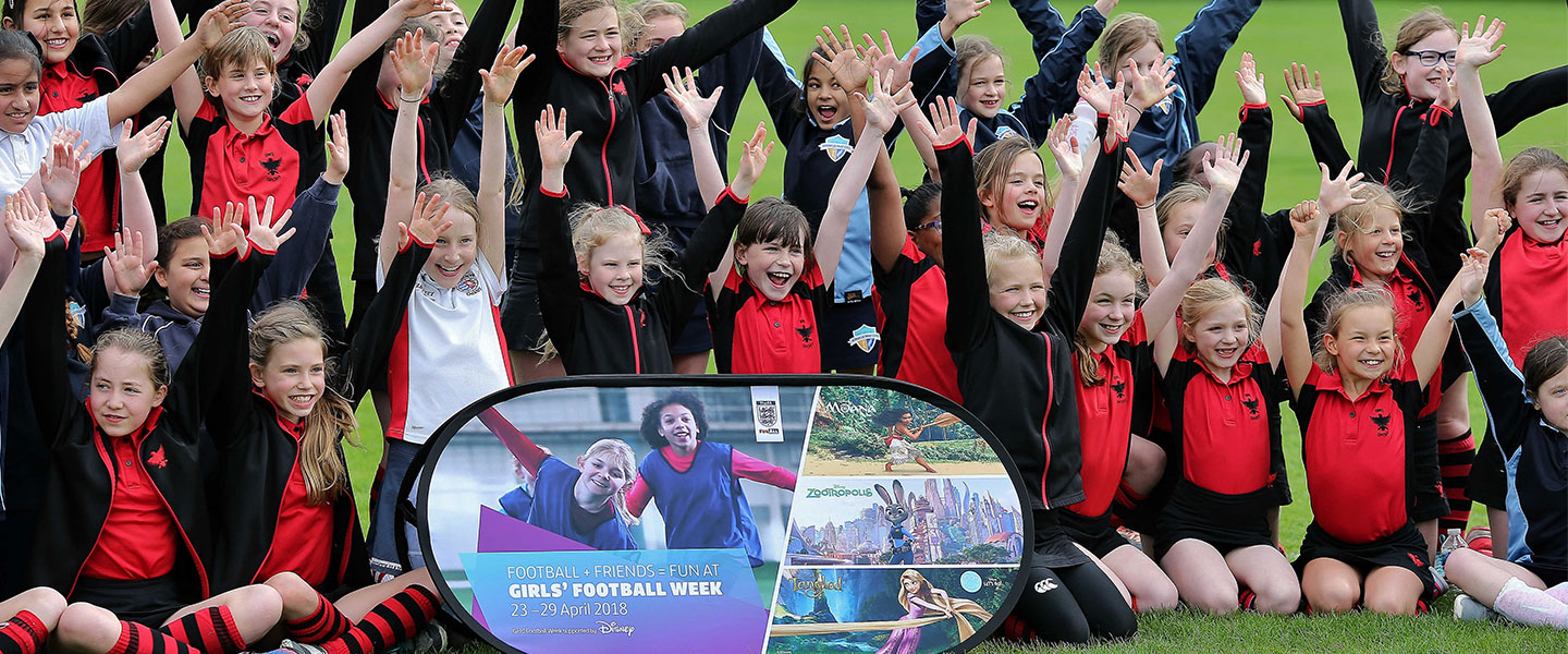 Disney and The FA join forces on campaign to inspire participation in FA Girls’ Football Week