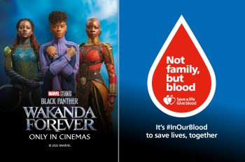 Marvel Studios’ Black Panther: Wakanda Forever and NHS join forces in a bid to boost Black heritage blood donors