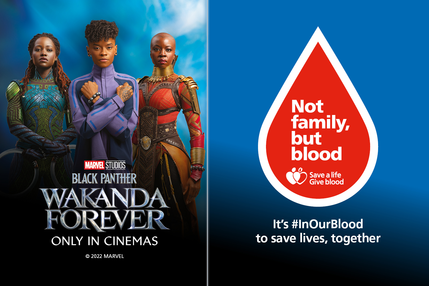 Marvel Studios’ Black Panther: Wakanda Forever and NHS join forces in a bid to boost Black heritage blood donors