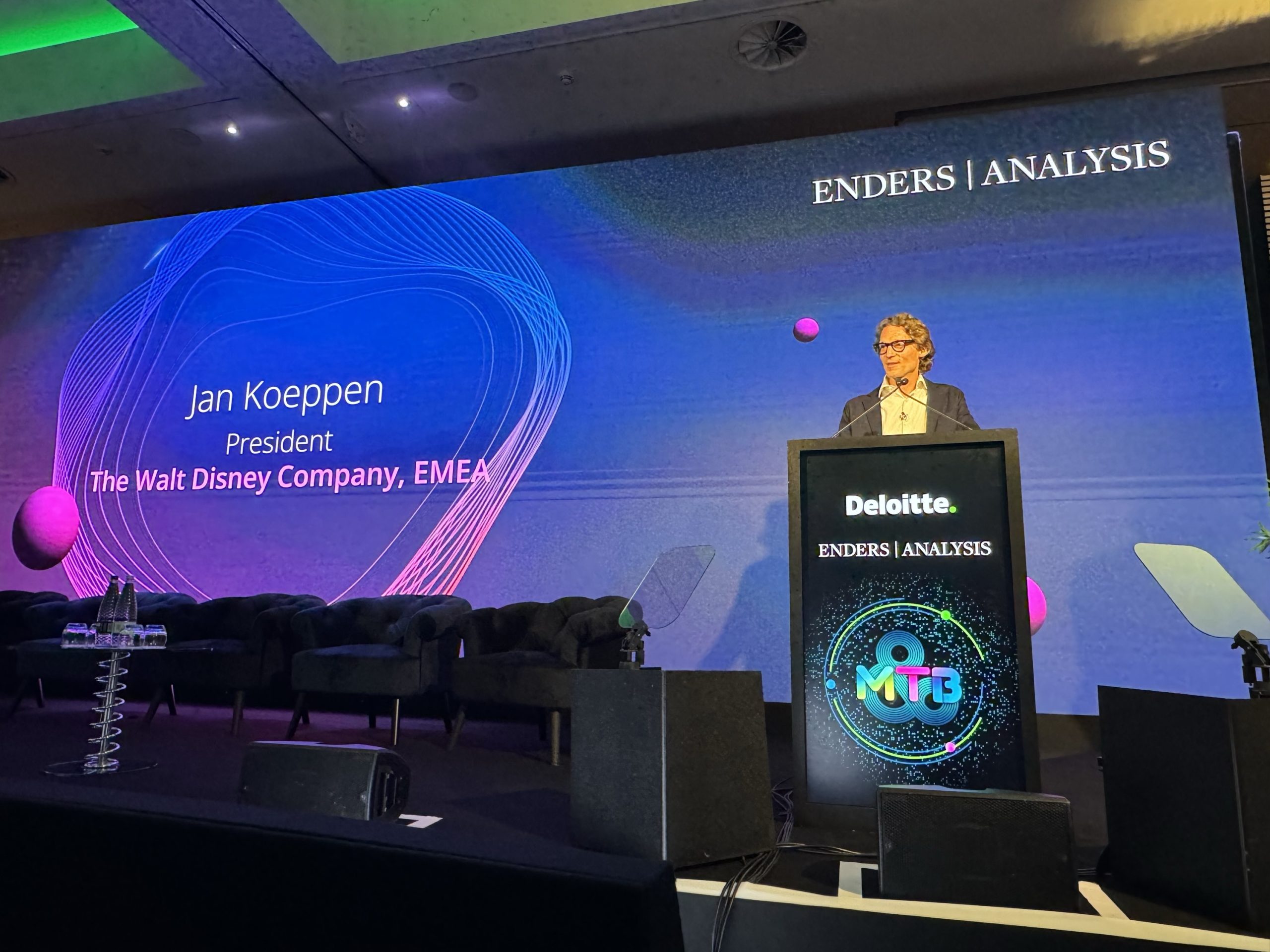 Disney EMEA President Jan Koeppen speaks at 2024 Deloitte and Enders Media and Telecoms and Beyond Conference