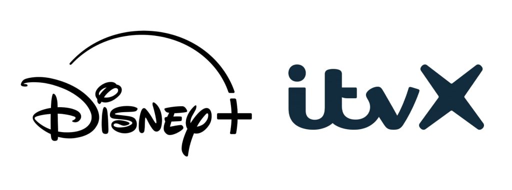 Disney Plus and ITV X logos