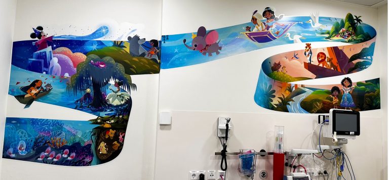 Murals in Munich hospital