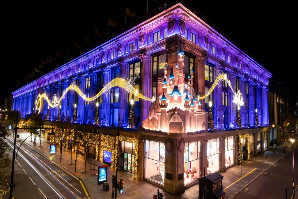 Selfridges decorated for Christmas