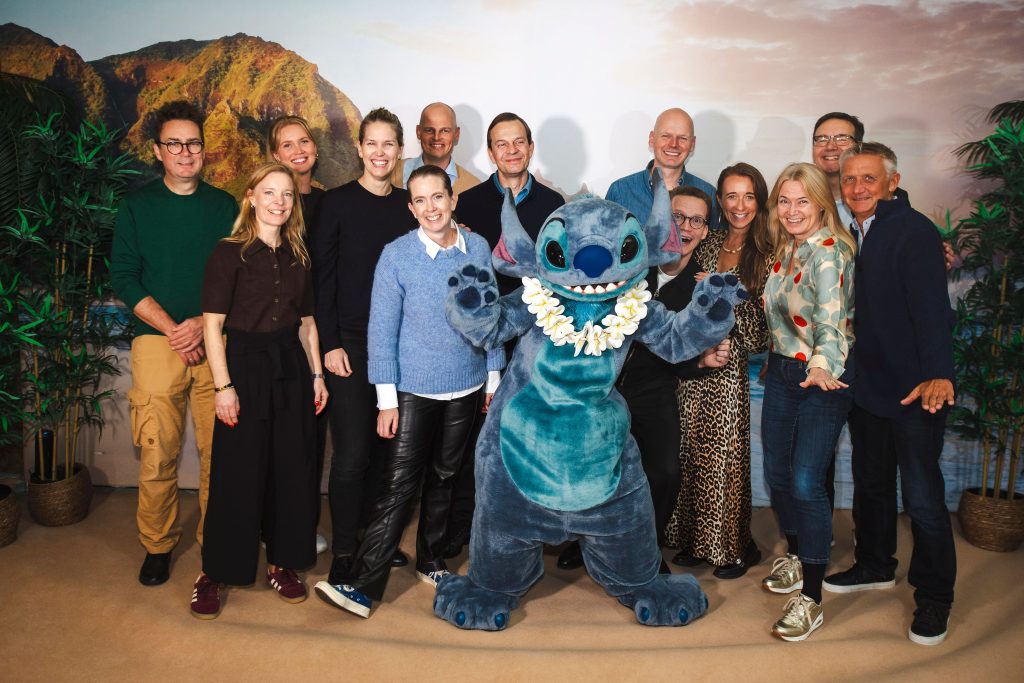 Stitch with Disney staff