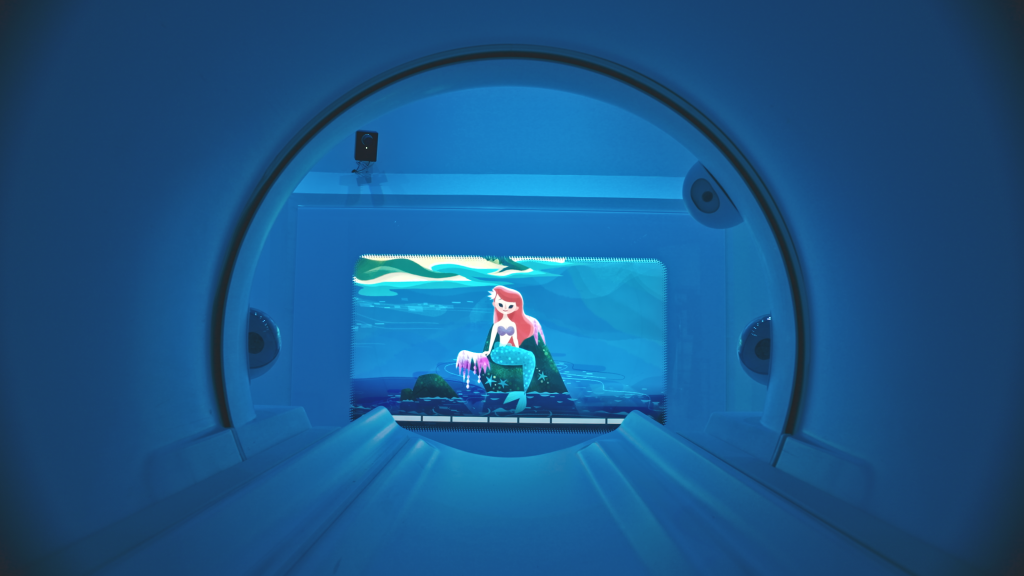 Little Mermaid image within Philips Ambient Experience for MRI