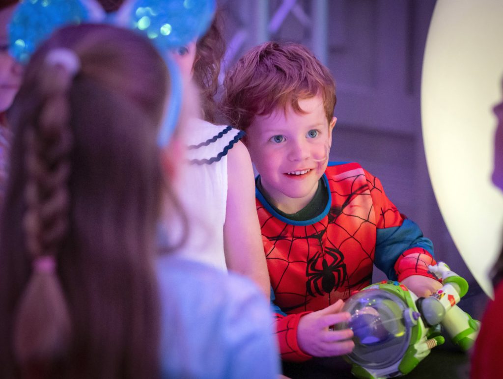 Each child received special Disney keepsakes, including plush toys, pins, autograph books and other souvenirs to commemorate the experience